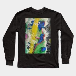 Colorful Abstract Painting Long Sleeve T-Shirt